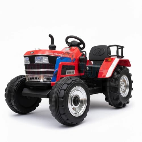 GURTOY® Mahindra Red Ride-On Electric Tractor - Real Farm Fun for Kids