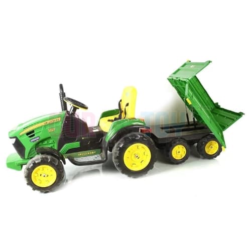 GURTOY® Heavy Duty Kids Electric Tractor & Trolley - Ultimate Farm Adventure
