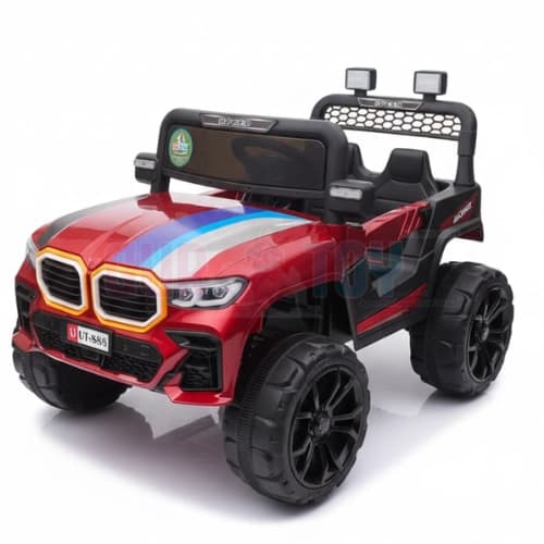 GURTOY® Ultimate Ride-On Toy Car - Red Electric Toy SUV for Kids
