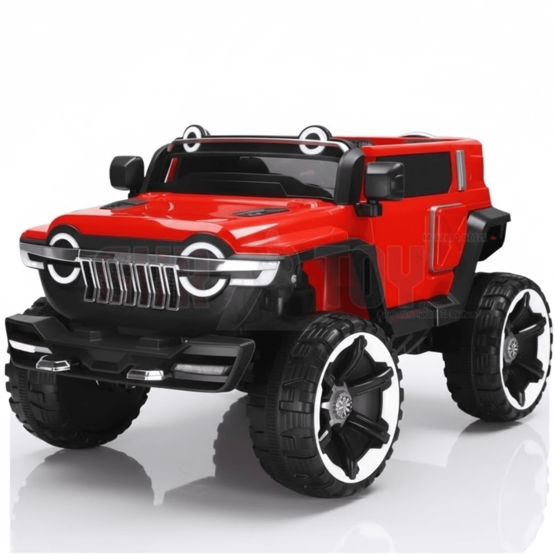 Gurtoy Electric Ride On Kids Car 2 Seater 4x4 Super Jeep 12V (Red)