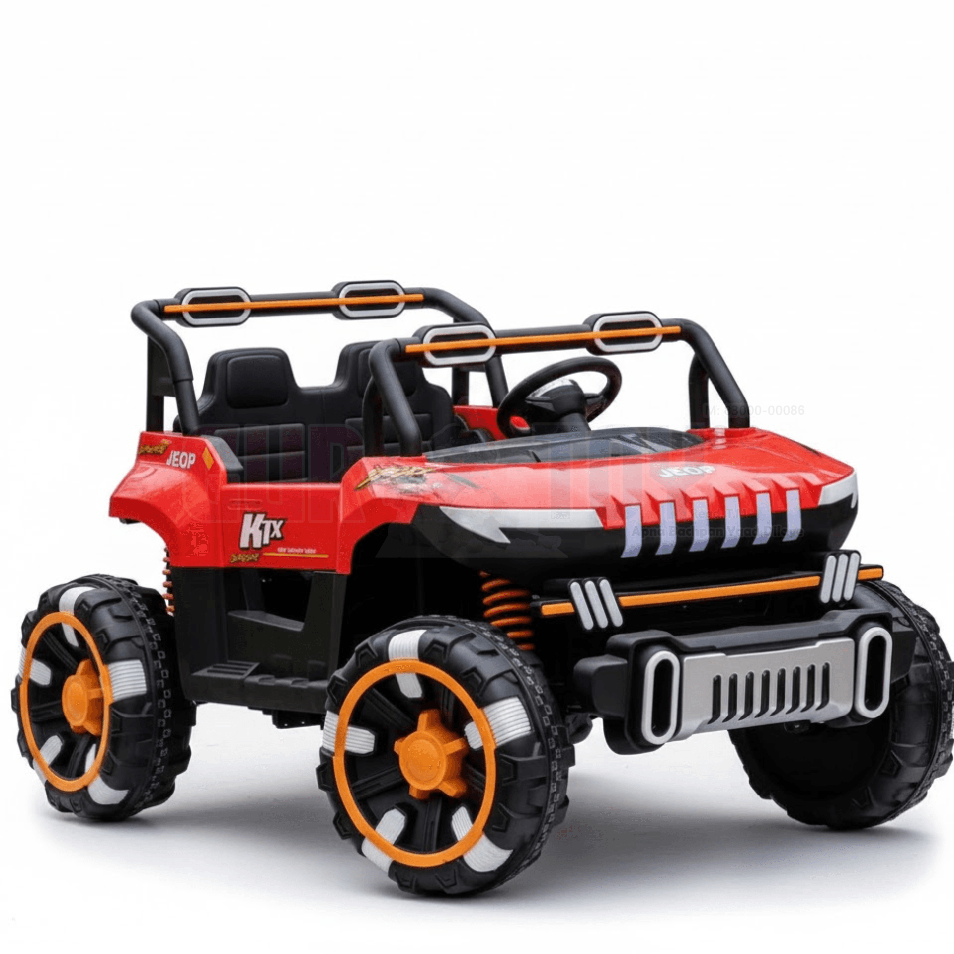 GURTOY® Kids Jeep Ultra Jumbo 4×4 12V Electric Ride-On Car Music & Remote Control