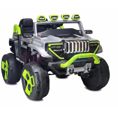 GURTOY® Electric Ride-On Jeep for Kids with LED Lights & Remote Control
