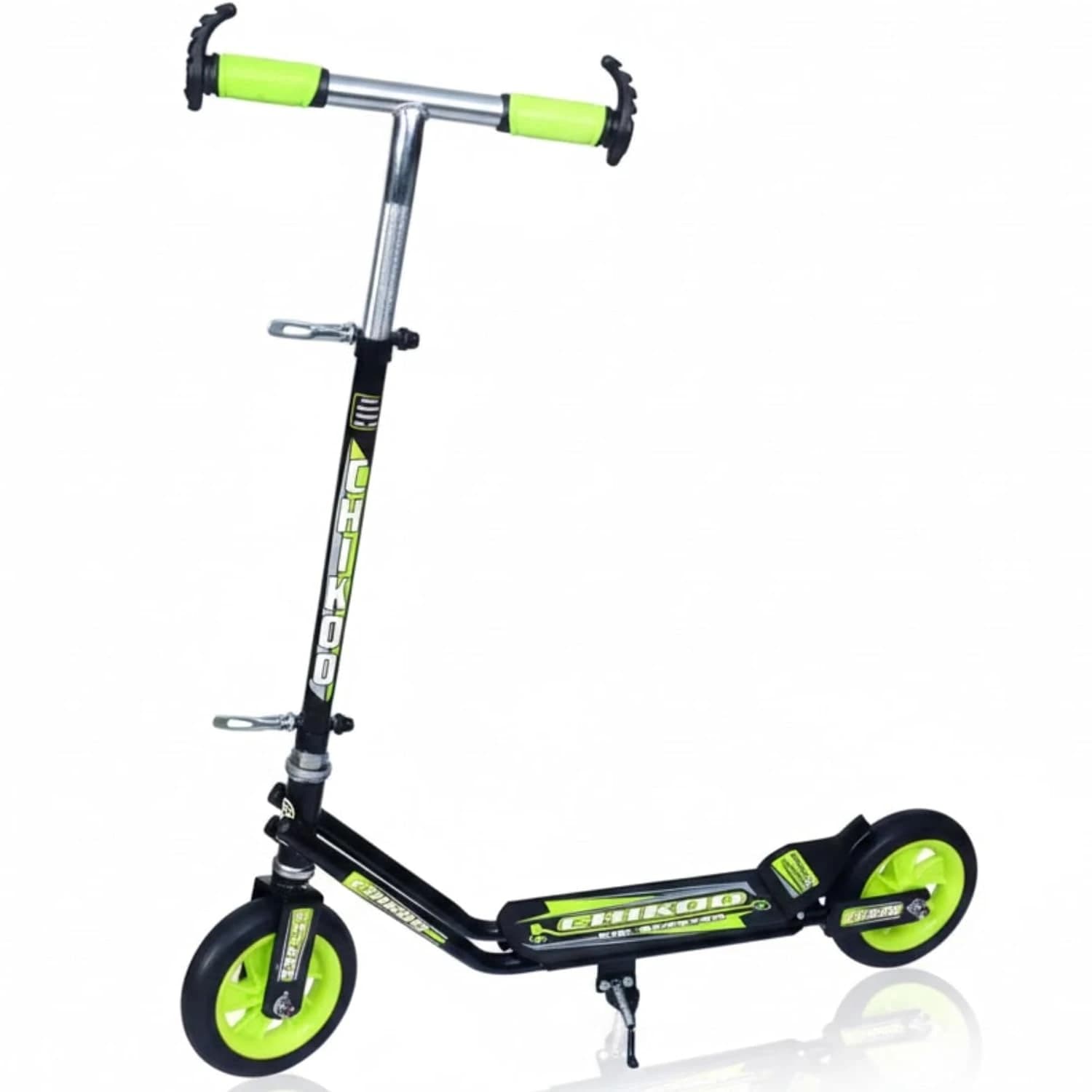 GURTOY® Kids Kick Scooter for Boys & Girls, Foldable 2-Wheel Adjustable Height Scooter with Big Wheels,