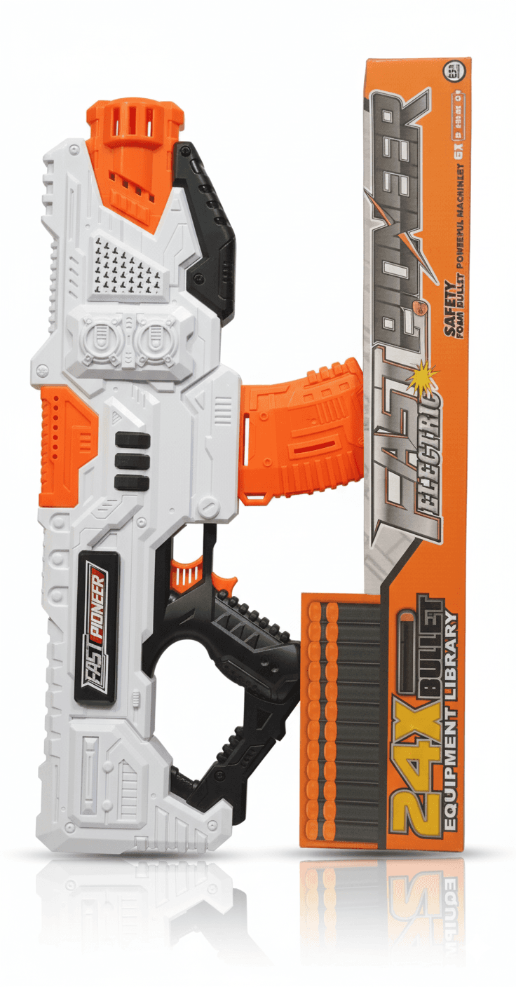 GURTOY® Fast Pioneer Electric Foam Dart Blaster Toy for Kids | Safe & Powerful Action