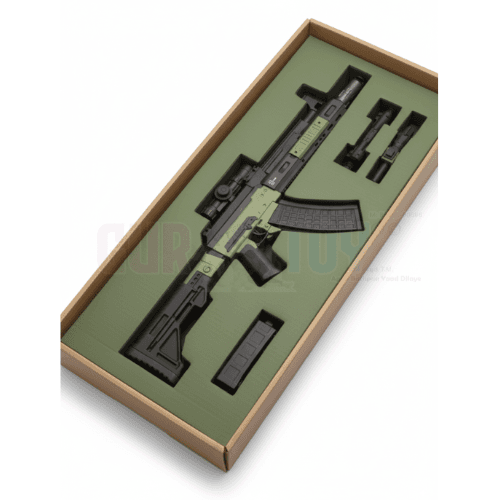 GURTOY® AK47 Style Electric Gel Blaster Toy Gun with Scope & Silencer