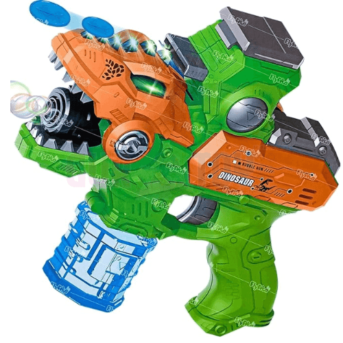 Dinosaur 2 in 1 Bubble Toy Gun for kids with Light & Music - Toy Gun For Kids