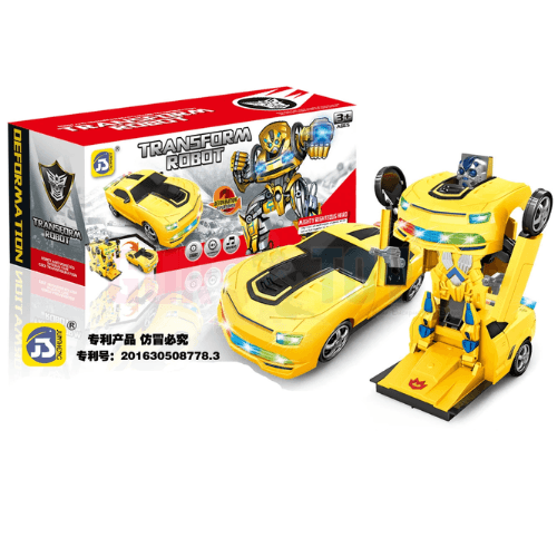 GURTOY® Automatic Transforming Robot Car with Lights & Music