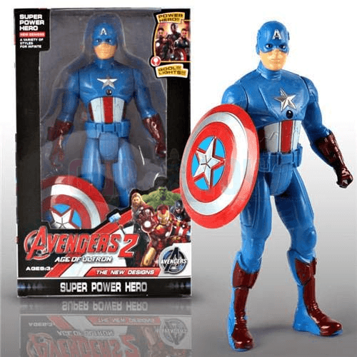 GURTOY® Avengers Captain America Action Figure with Light-Up Chest & Shield
