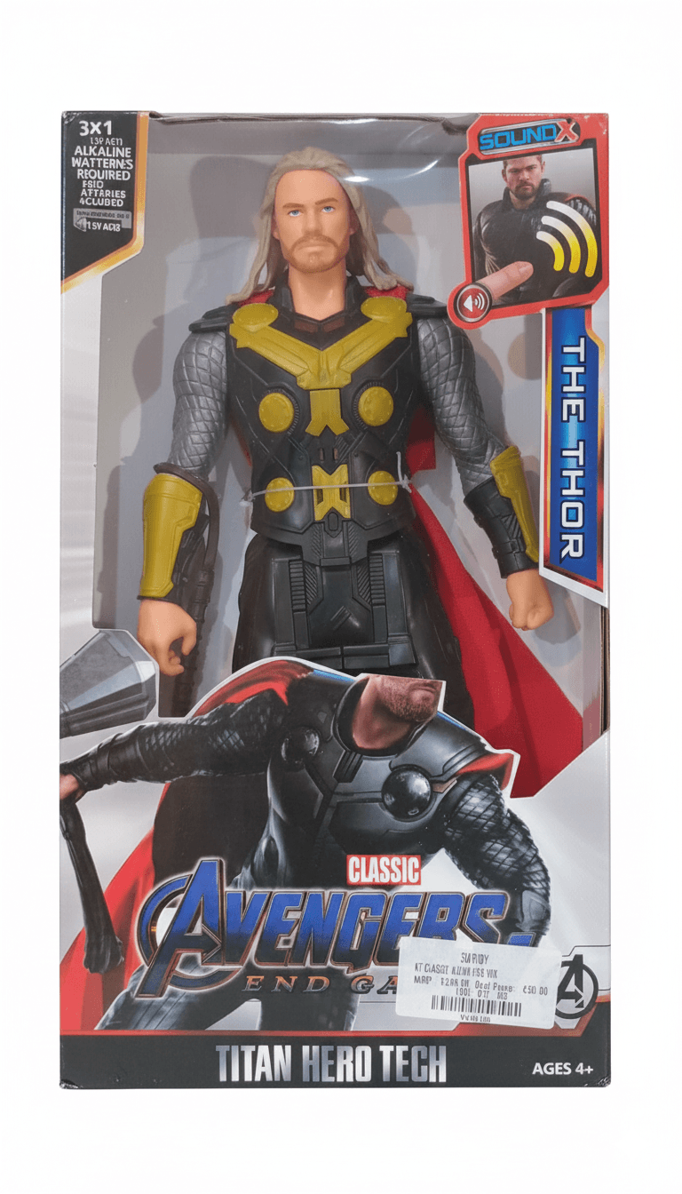 GURTOY® Superman Titan Hero Tech Action Figure with Sound - Interactive Kids Toy