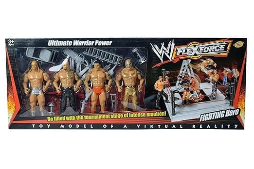 GURTOY® Ultimate Wrestling Ring Playset with 4 Action Figures & Accessories