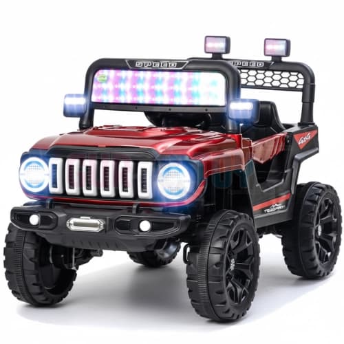 GURTOY® G63 2-Seater Electric Ride On Jeep with LED Lights, Music & 4x4 Design