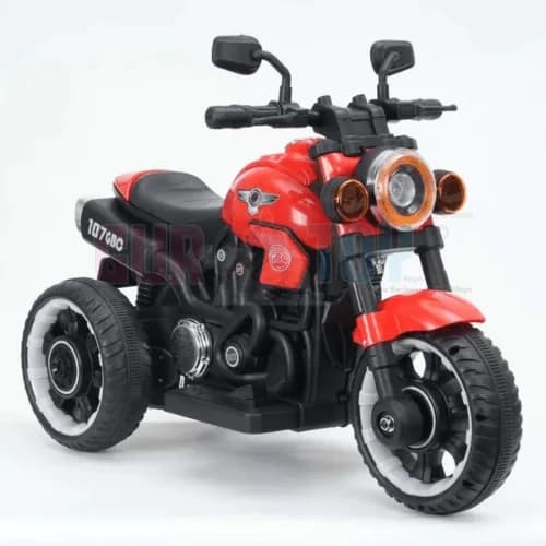 GurToy® Kids Electric Ride On Bike – 3 Wheel Battery Operated Motorcycle with LED Headlight, Music & Rechargeable Battery