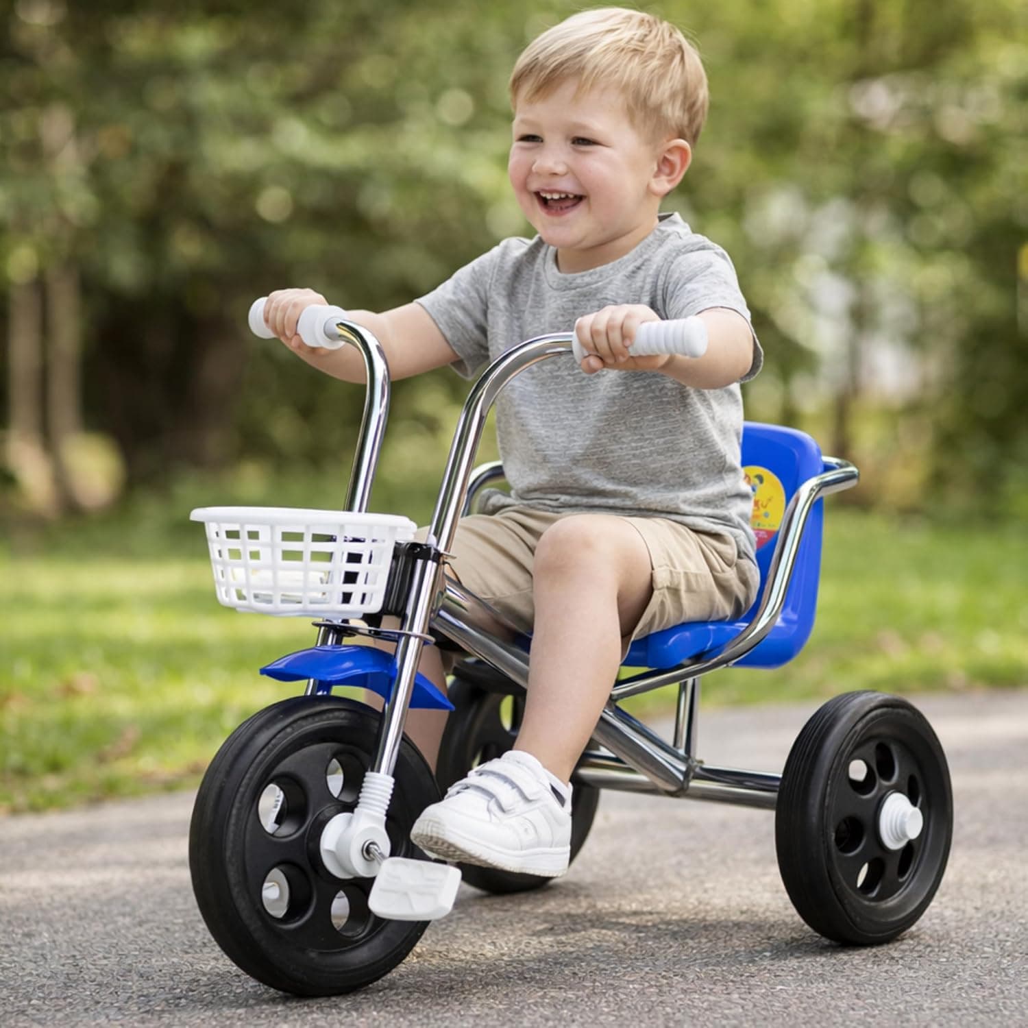 GURTOY® POLO Kids Tricycle for Toddlers with Front Basket, 3 Wheel Cycle for Kids