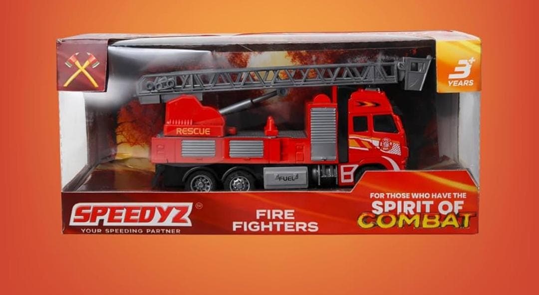 GURTOY® Fire Truck Toy for Kids with Ladder – Rescue Fire Engine Toy