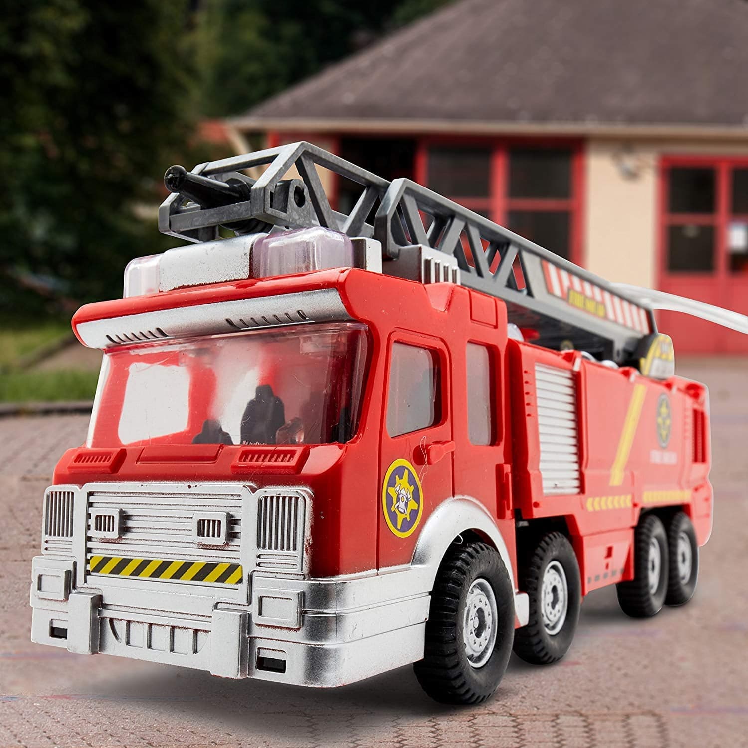 GURTOY® Fire Truck Toy for Kids with Ladder – Rescue Fire Engine Toy