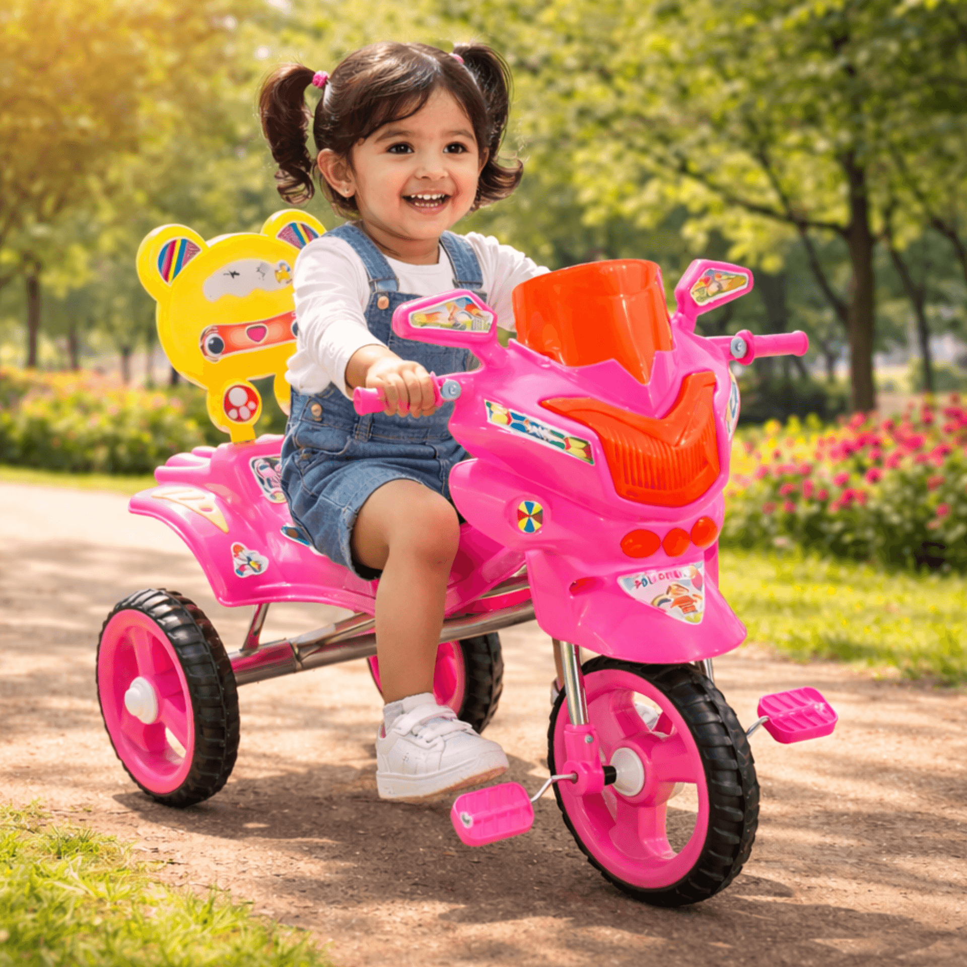 GURTOY® Kids Tricycle for 1–5 Years | Baby Tricycle with Pedals & Comfortable Seat | 3 Wheel Toddler Cycle for Boys & Girls | Safe, Durable Kids Ride On Cycle
