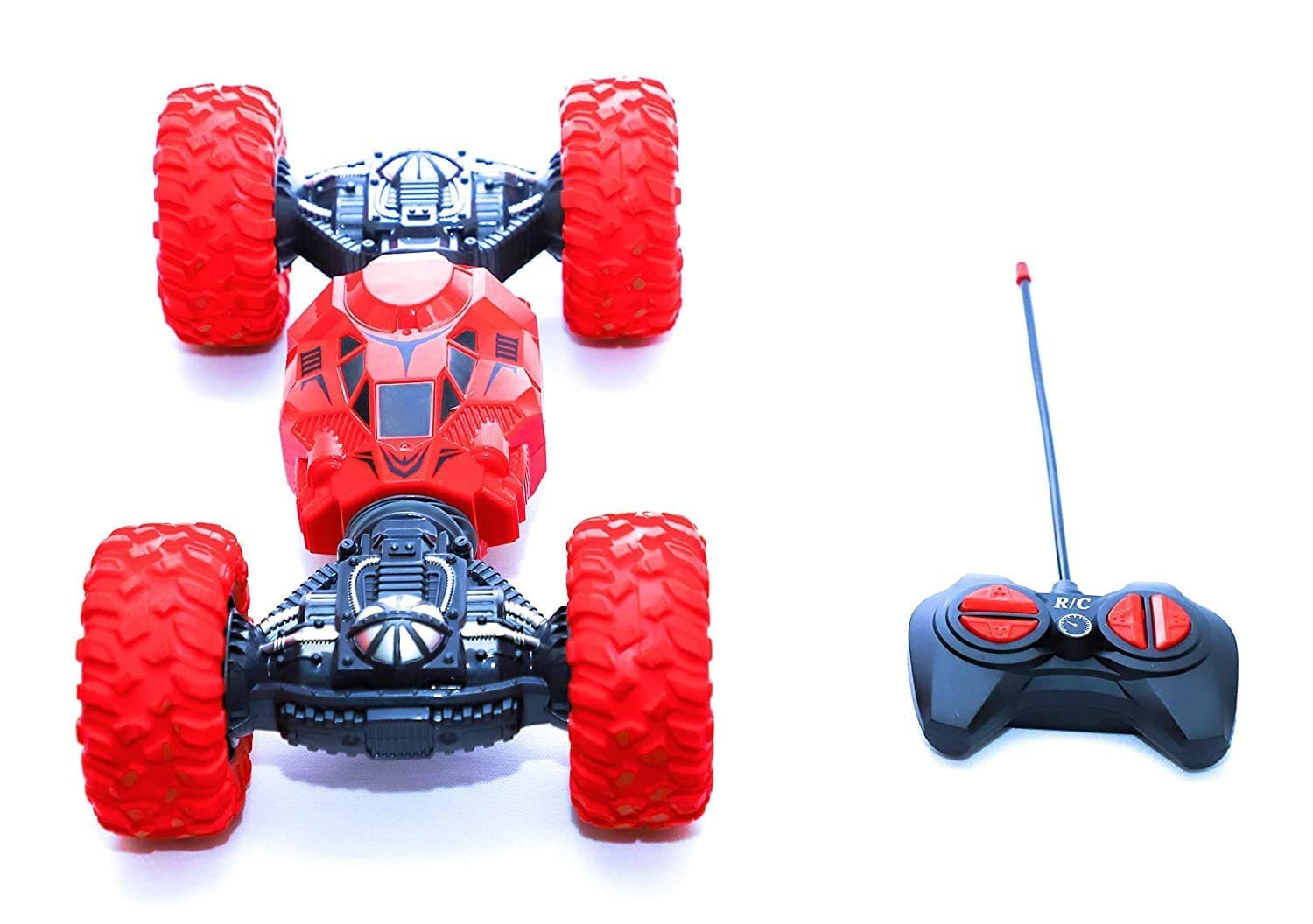GURTOY®Double Sided Stunt Racing Moka 4-Wheel Drive Off Road Rock Crawler RC Car