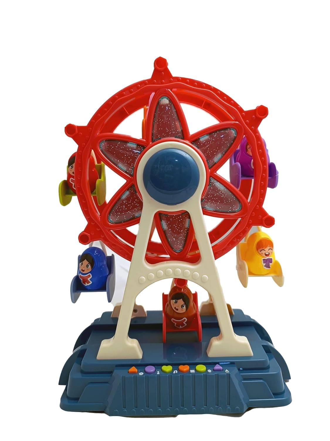 GURTOY® Ferris Wheel DIY Toy with Lights – Kids Amusement Park Assembly Set