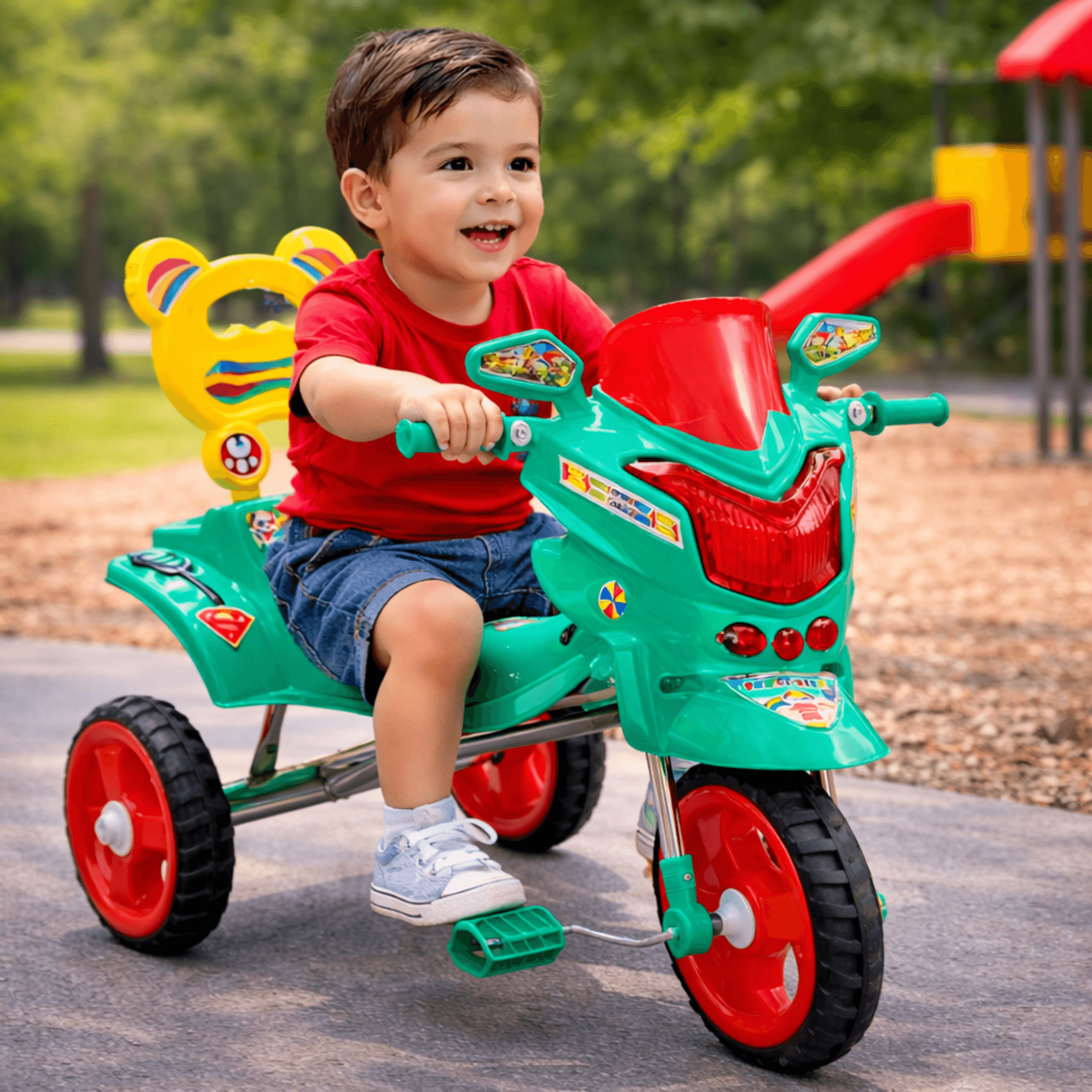GURTOY® Kids Tricycle for 1–5 Years | Baby Tricycle with Pedals & Comfortable Seat | 3 Wheel Toddler Cycle for Boys & Girls | Safe, Durable Kids Ride On Cycle