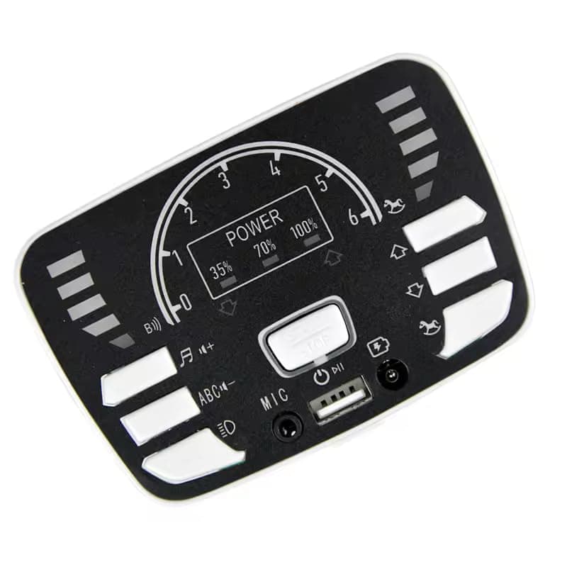 GURTOY® Electric Jeep Dashboard Music Panel – Battery Operated Ride-On Car