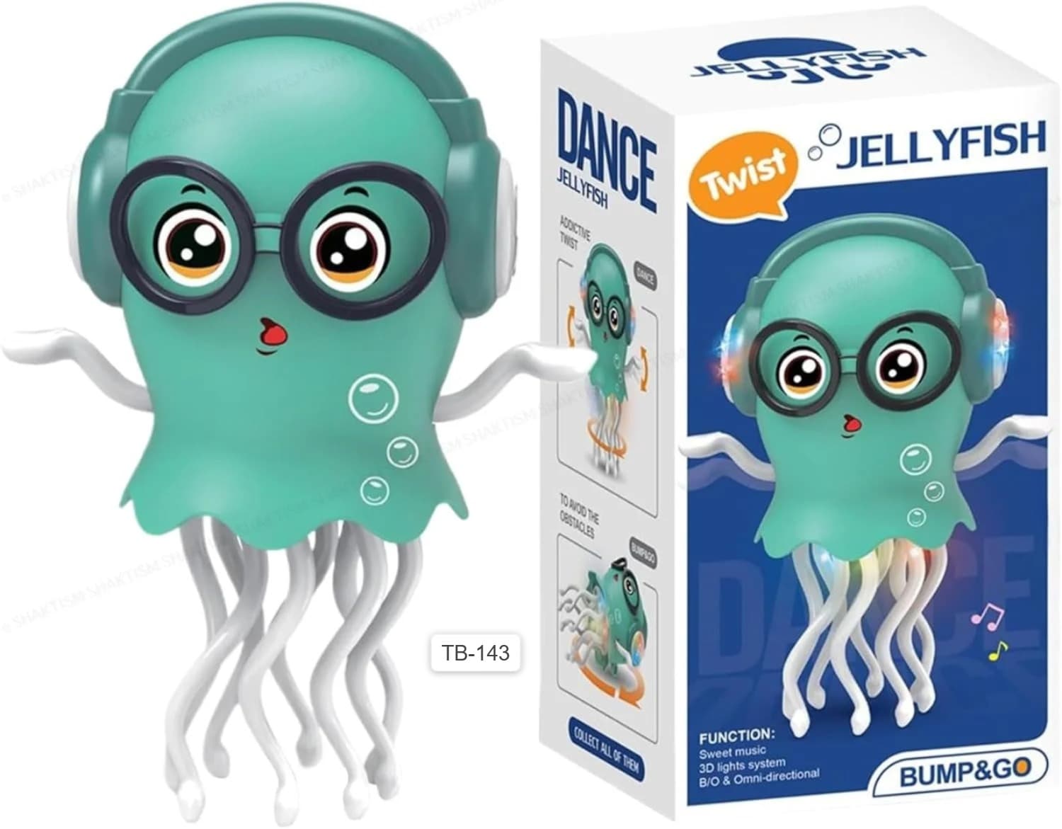 GURTOY® Dancing Jellyfish Toy with Music & Lights