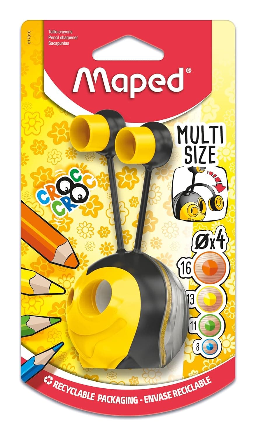 GURTOY® Multi Size Pencil Sharpener for Kids