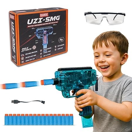 GURTOY® Electric UZI Soft Bullet Gun for Kids