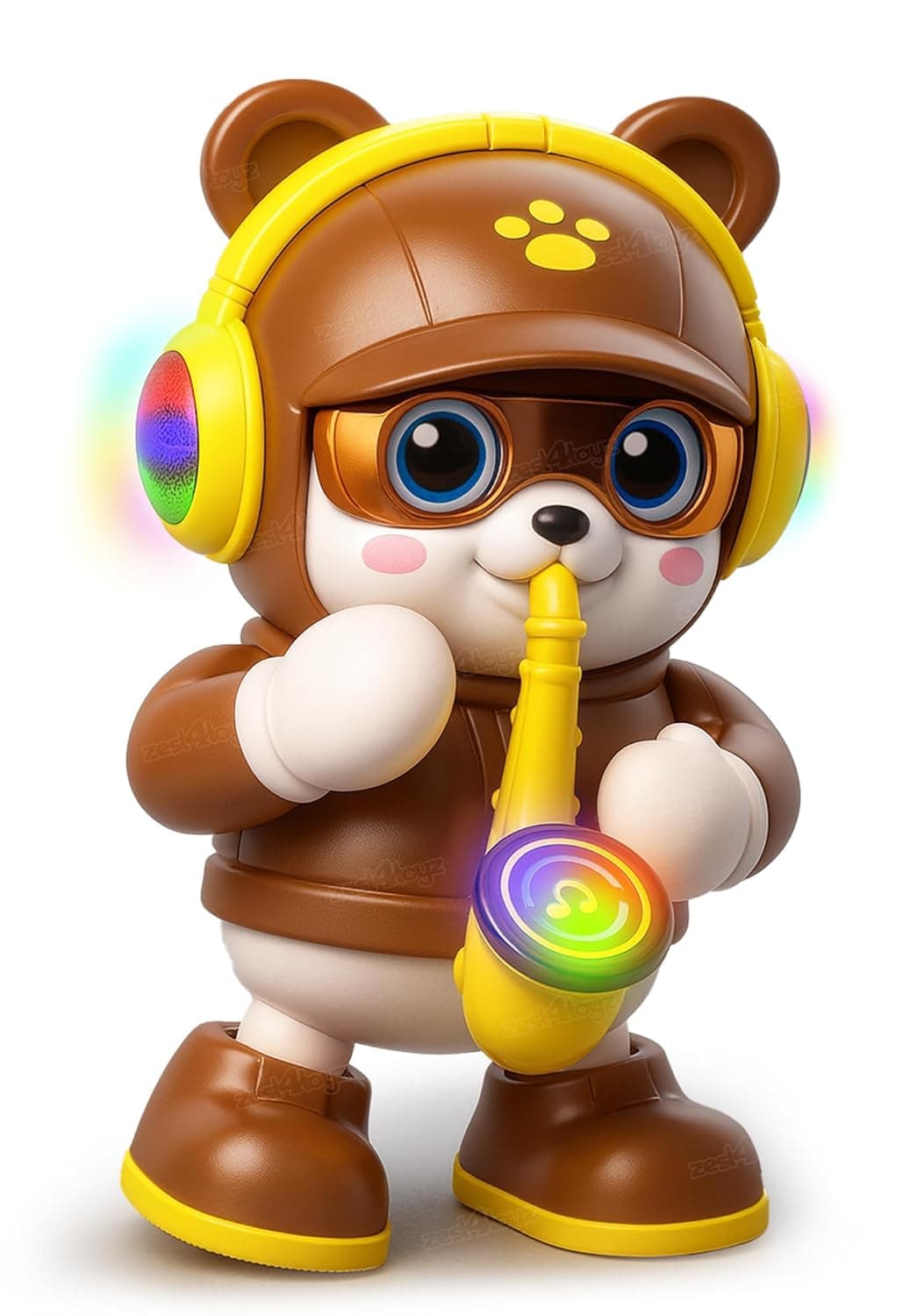 GURTOY® Dancing Bear Musical Toy for Kids with Lights, Sound & Saxophone