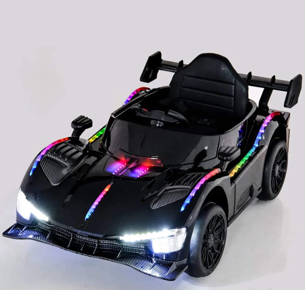 GURTOY® Kids Electric Sports Car Ride-On with LED Lights
