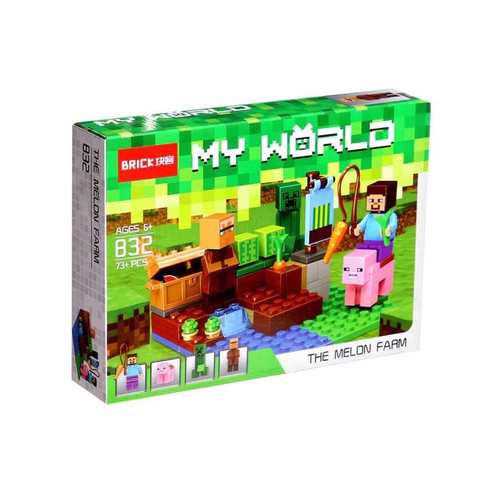 GURTOY® My World Melon Farm Building Blocks Set for Kids