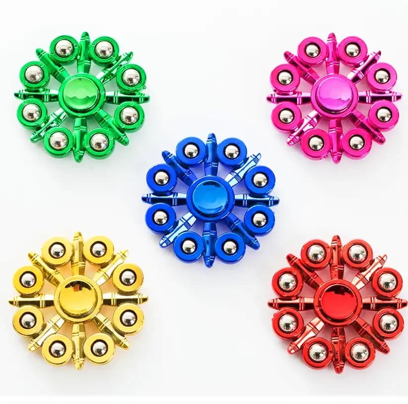 GURTOY® Premium Metal Rainbow Fidget Spinner Toy for Kids & Adultsr