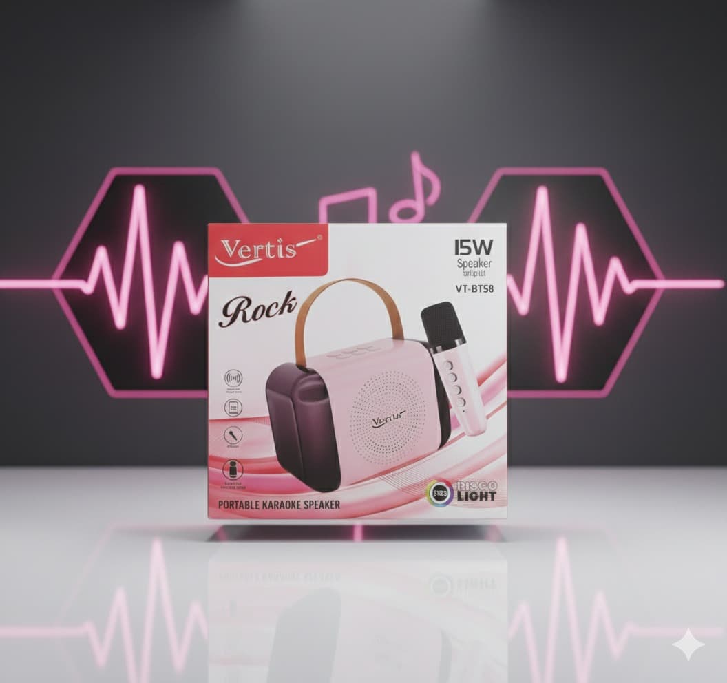 GURTOY® Portable Bluetooth Karaoke Speaker with Wireless Microphone for Kids