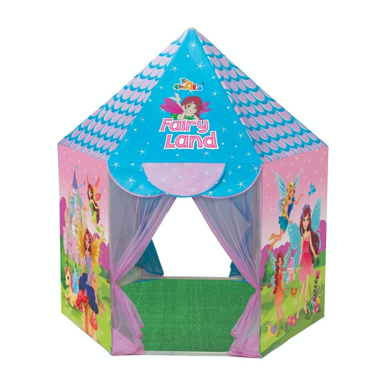 GURTOY Princess Fairy Camping Tent for Kids | Fairies Land Play House | Portable Foldable Play Tent