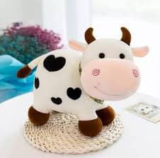 Cute Soft Plush Cow Toy for Kids & Babies