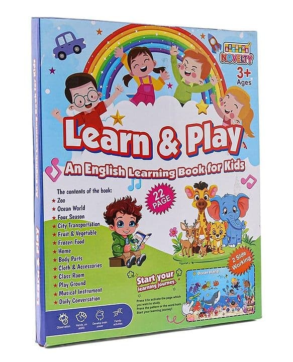 GURTOY® Learn & Play Interactive English Learning Sound Book for Kids