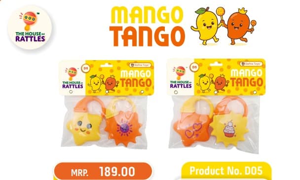GURTOY® Mango Tango Baby Rattle Toy Set