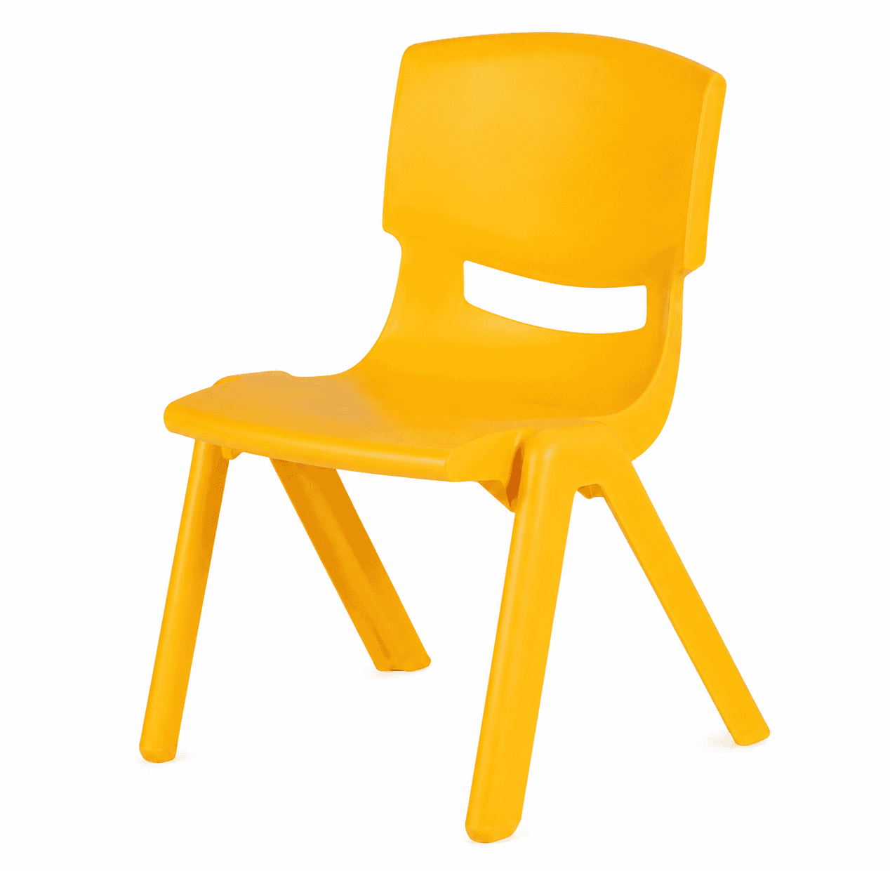 GURTOY® Kids Plastic Chair for Toddlers | Heavy Duty Study & Play Chair for Boys & Girls (Yellow)