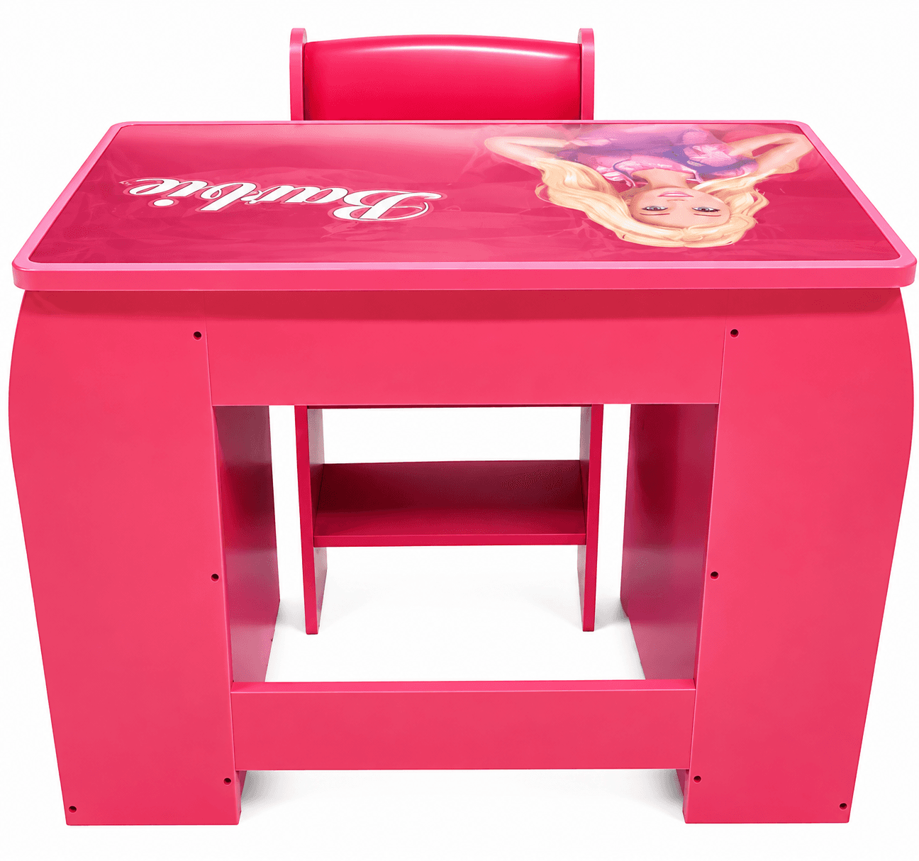 GURTOY® Kids Study Table & Chair Set with Barbie Theme | Plastic Study Desk for Boys & Girls (2–8 Years)