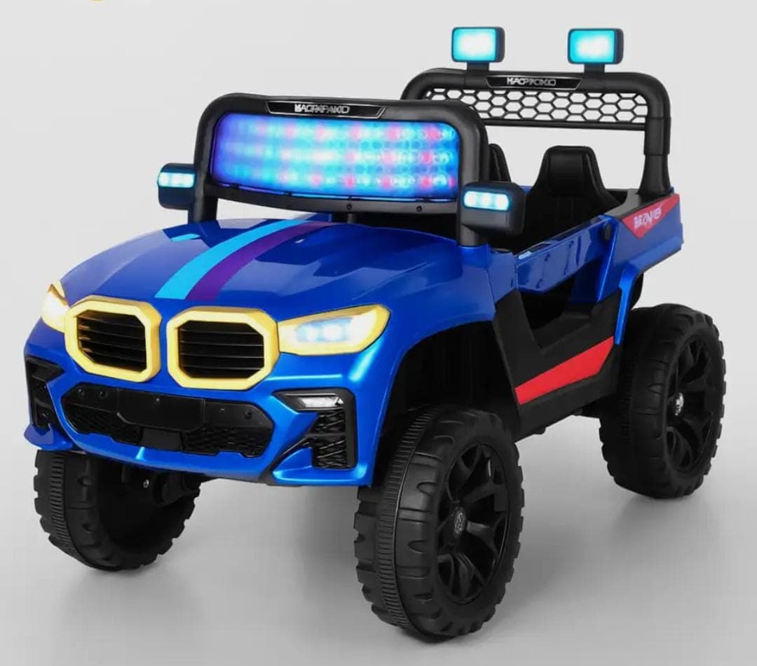GURTOY® Kids Electric SUV Ride-On Jeep | Battery Operated Car with LED Lights & Music