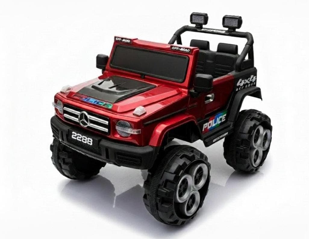 GURTOY® Kids Police Electric Ride JEEP