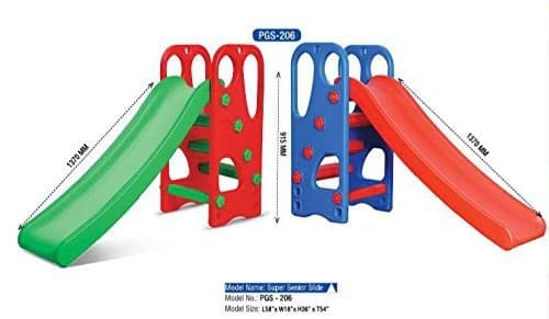 GURTOY® Kids Slide for Children | Indoor & Outdoor Plastic Sliding Toy with Safe Climbing Ladder for Kids 2-5 Years