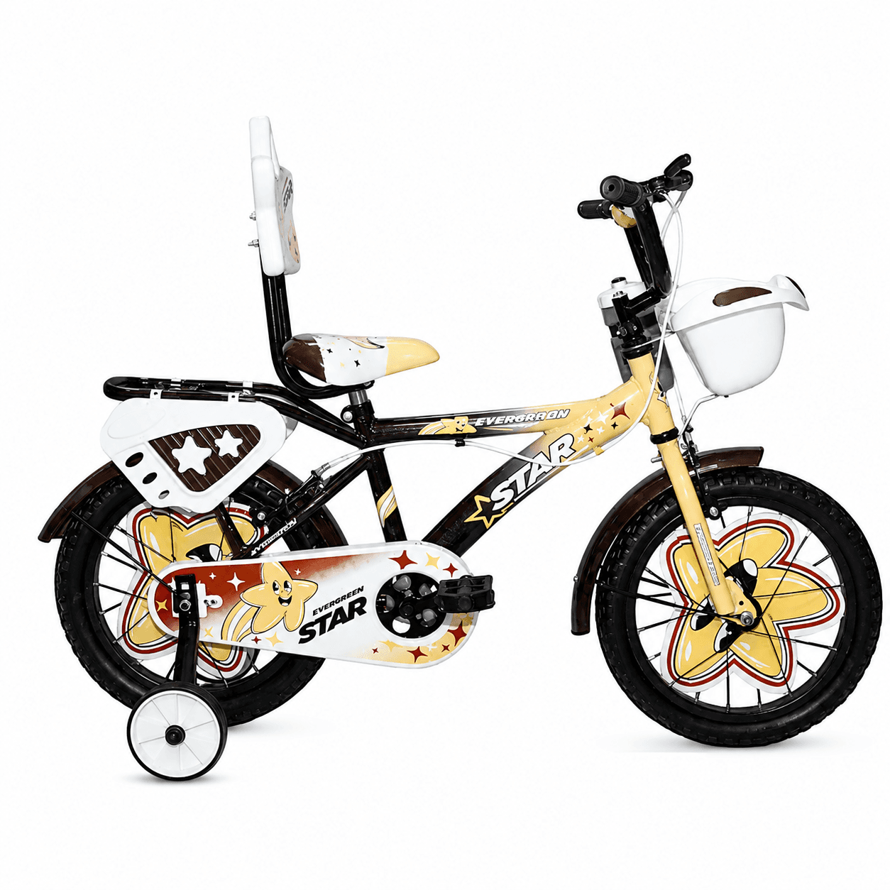 GURTOY® 16 Inch Kids Bicycle for Girls | Stylish Children Cycle with Training Wheels, Basket & Safety Features