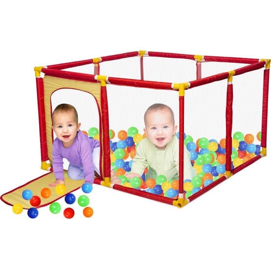 GURTOY® Baby Playpen with Ball Pool | Foldable Kids Safety Play Area for Babies & Toddlers