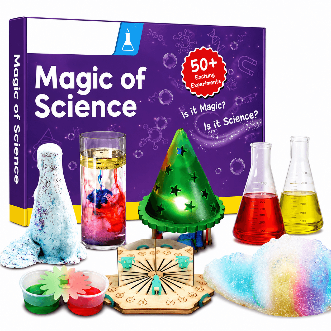 GURTOY® Magic of Science Kit for Kids | 50+ STEM Science Experiments Educational Learning Set