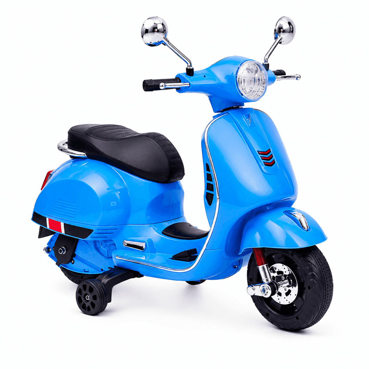 GURTOY® Premium Vespa Style Battery Operated Scooter for Kids with LED Lights & Music