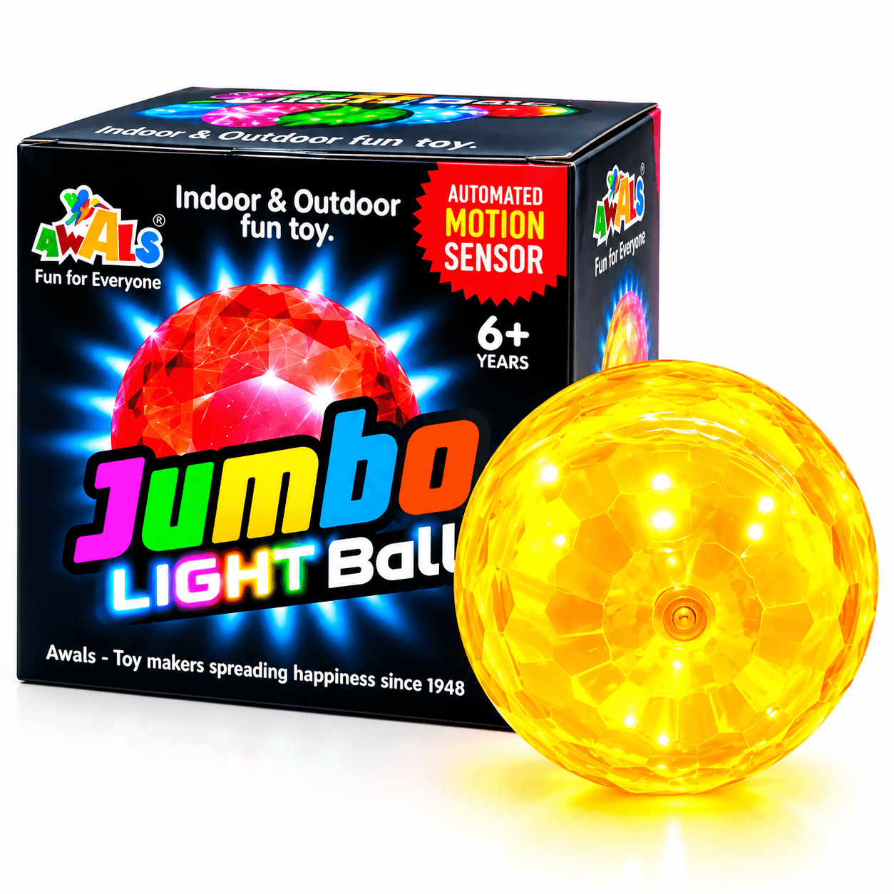 GURTOY® Jumbo Light Ball with Motion Sensor for Kids